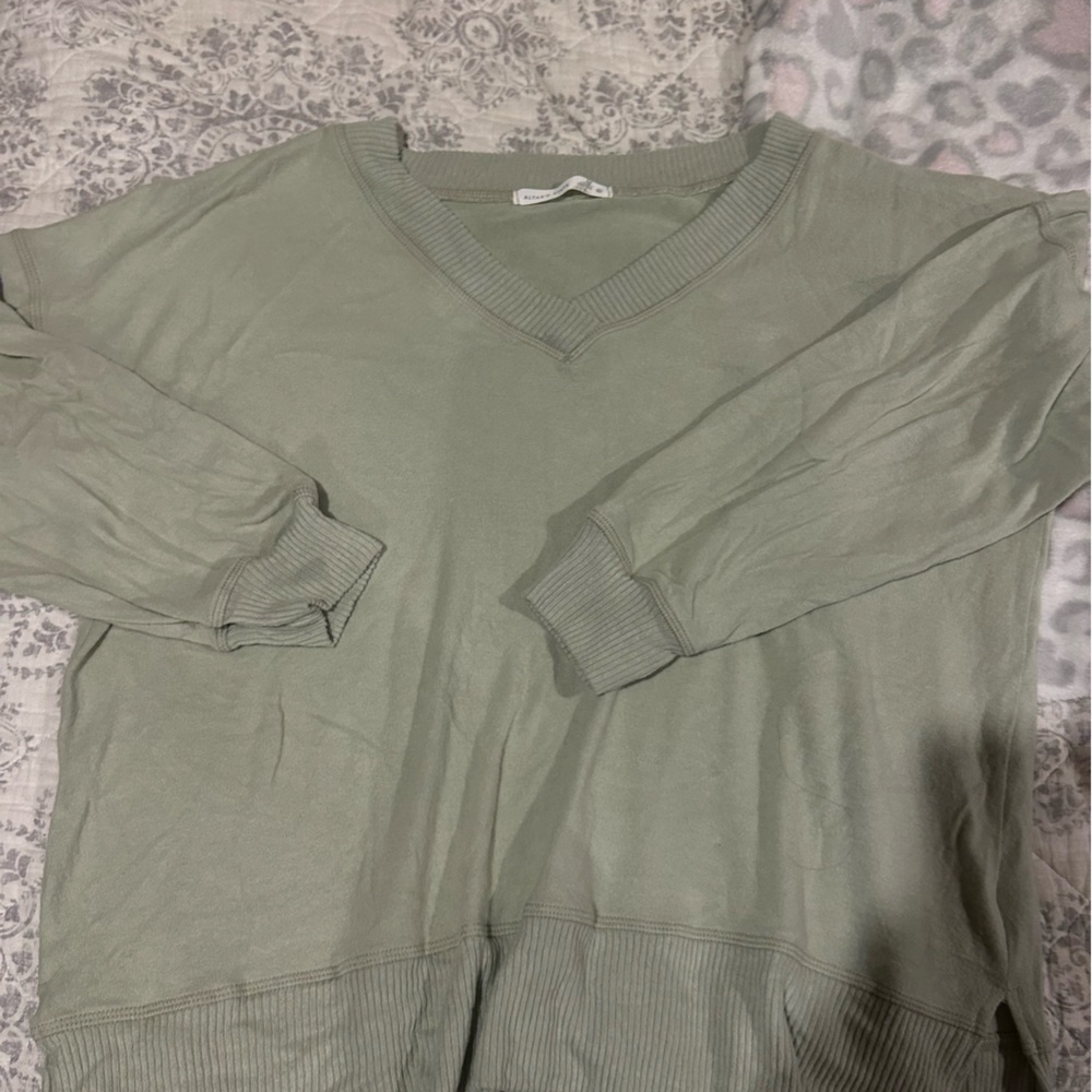 Altar'd State Sage Green Knit Top